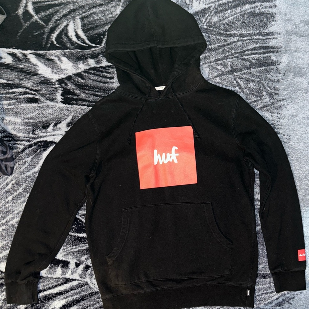 Small black huf hoodie